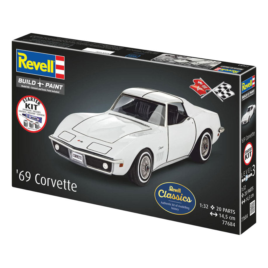 Revell Modellbausatz Starterkit Corvette C3 1:32 - 20tlg.