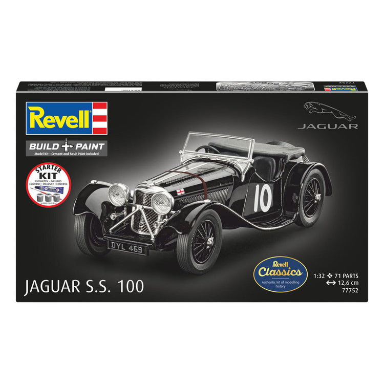 Revell Modellbausatz Starterkit Jaguar SS 100 1:32 - 75-tlg.
