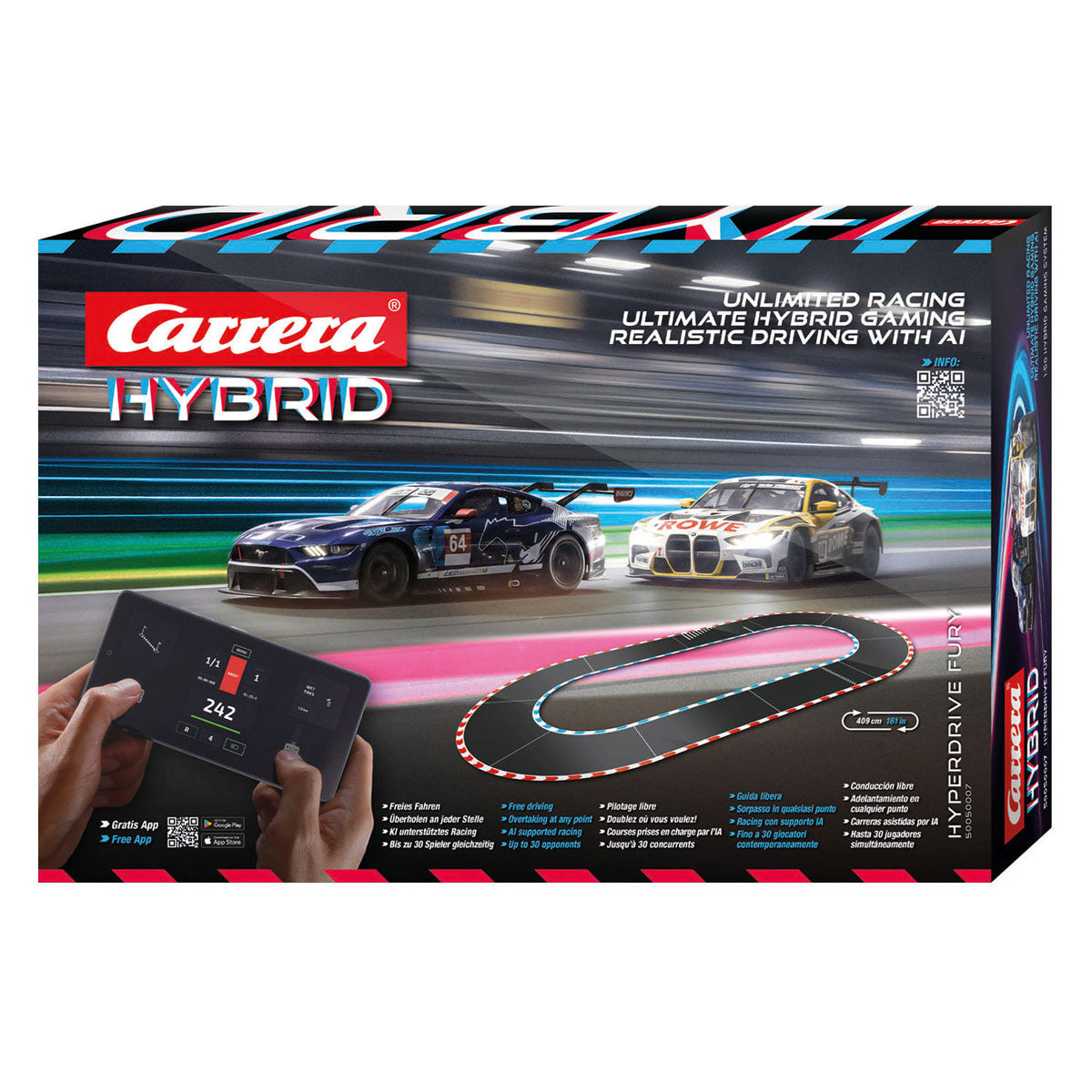 Carrera Hybrid-Rennstrecke Hyperdrive Fury – 1:50