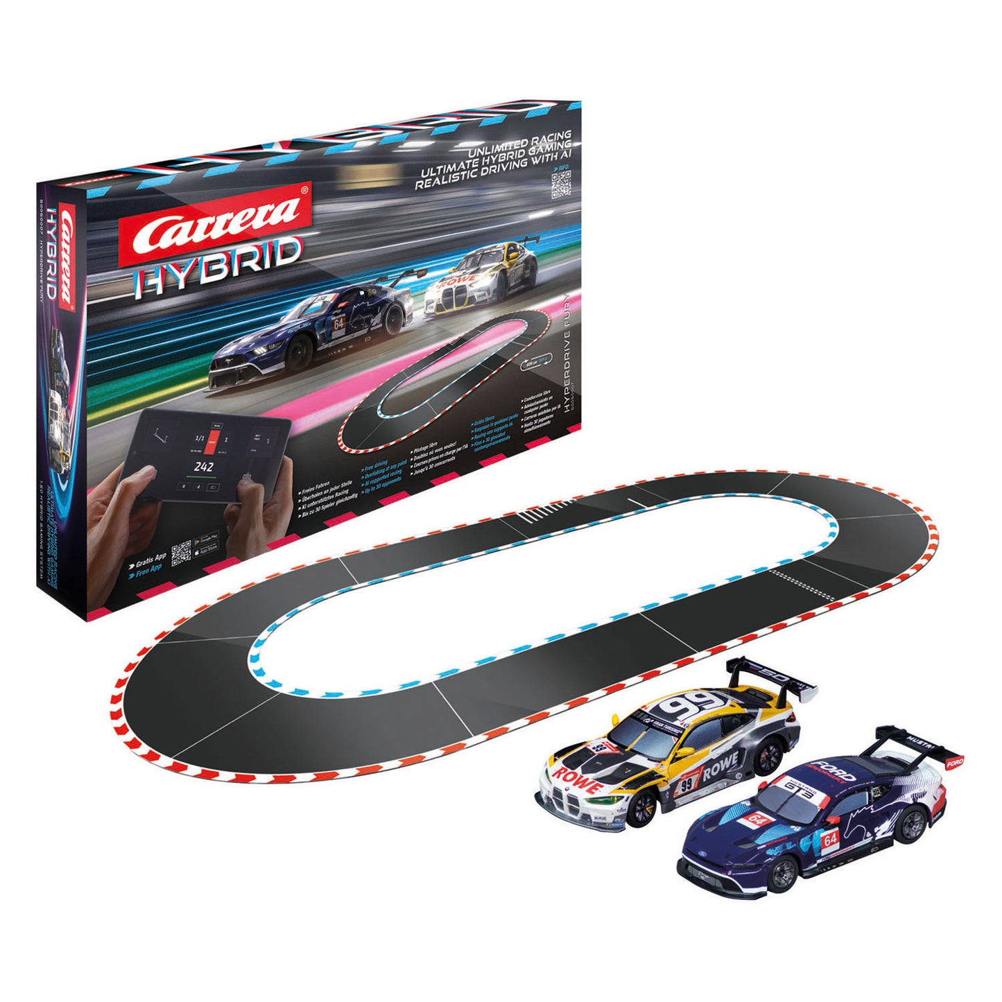 Carrera Hybrid-Rennstrecke Hyperdrive Fury – 1:50