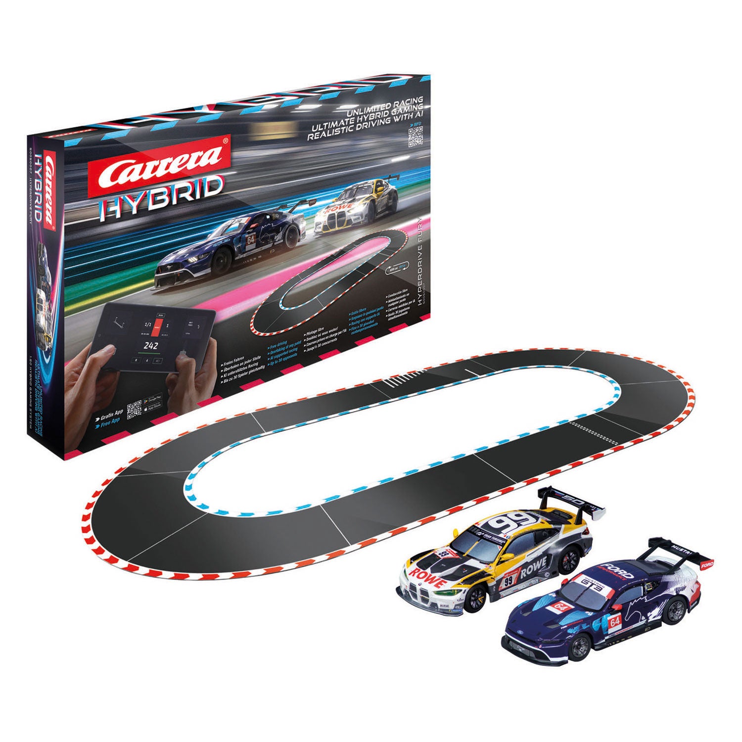 Carrera Hybrid-Rennstrecke Hyperdrive Fury – 1:50