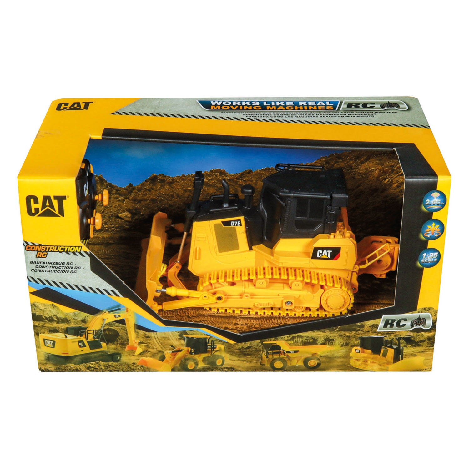 Carrera RC 2,4 GHz Cat D7e Bulldozer – 1:35