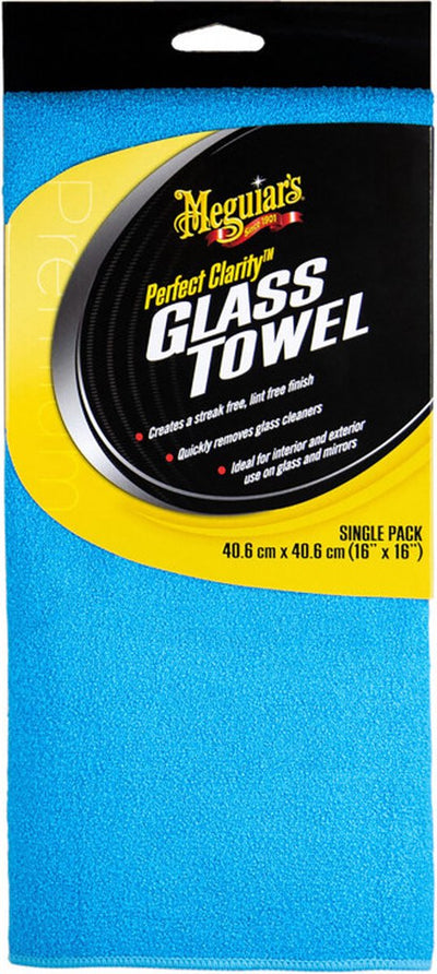 Meguiars Glashandtuch mit perfekter Klarheit – Glas-Mikrofasertuch fürs Auto