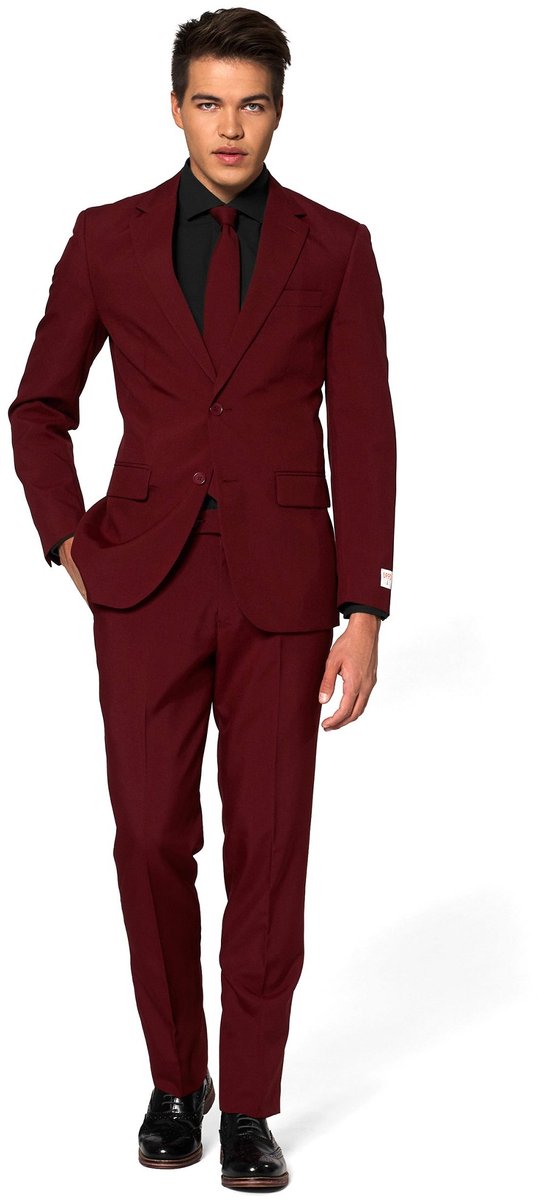 Opposuits Blazing Burgundy – Herrenanzug – Burgunderrot – Größe 54