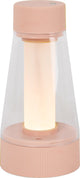 Lucide Lorali – wiederaufladbare Tischleuchte drinnen und draußen – wiederaufladbarer Akku – ø 7,7 cm – LED dimmbar – 1x1,2 W 2600 K 3000 K – IP44 – Rosa