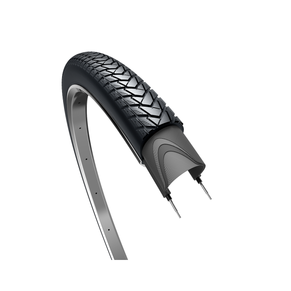 Edge Tire Traveller Basic 28 x 1,40 37-622 mm schwarz mit Reflexion