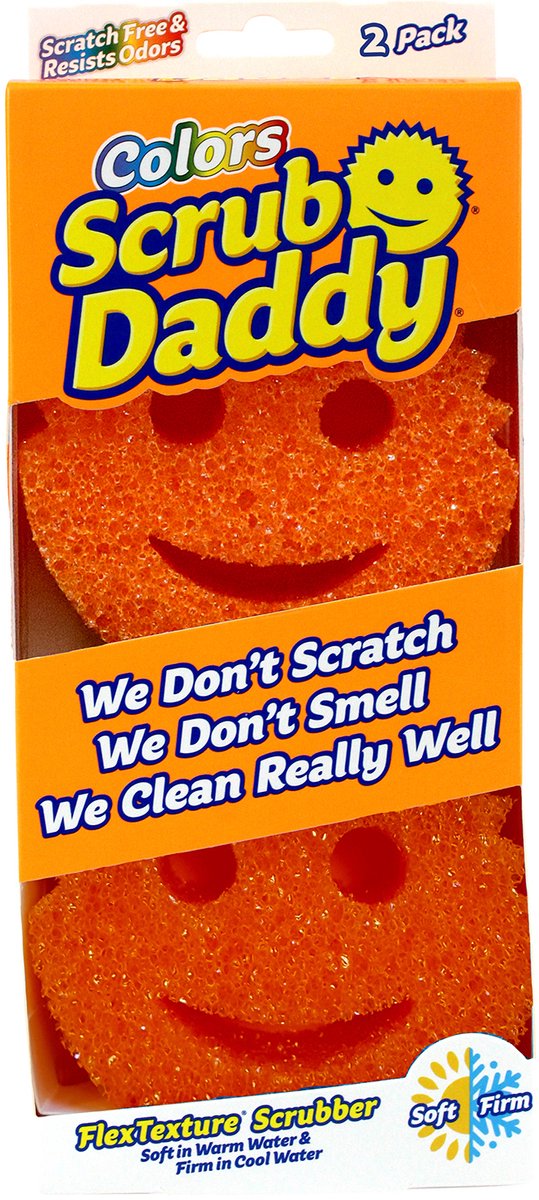 Scrub Daddy Reinigungsschwamm – Orange – 2 Stück