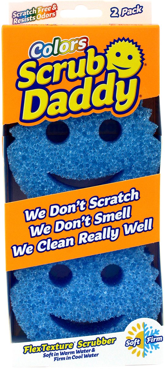 Scrub Daddy Reinigungsschwamm – blau – 2 Stück