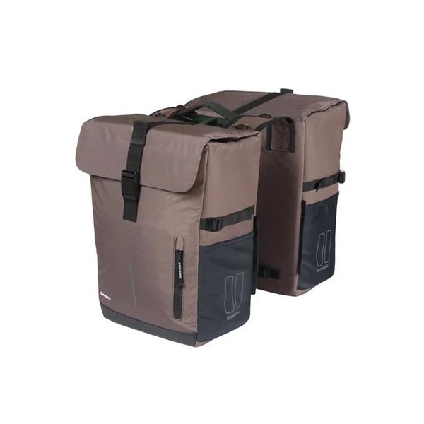 Basilikum Doppelfahrradbeutel MIK 30 Liter 16 x 27 x 38 cm braun