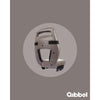 Qibbel Rücksitz Junior 6+ Gepäckträger schwarzes hellbraun
