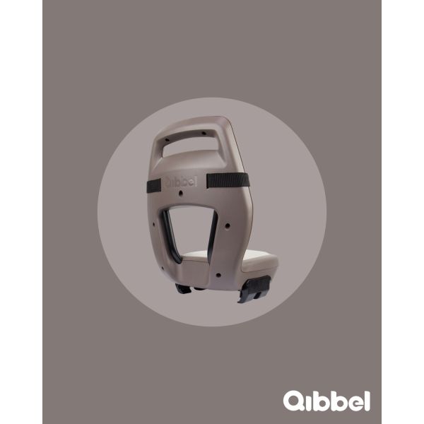Qibbel Rücksitz Junior 6+ Gepäckträger schwarzes hellbraun