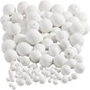 Kreativunternehmen Bälle, d 12+15+20+30+40+50 mm, weiß, 240 Stück 1 Box