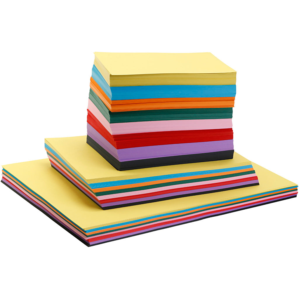 Creativ Company Colored Pappe, A2, A3, A4, 220 Gr, 1000 Blatt 1 Box