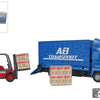 Kids Globe Globe Man Truck mit Gabelstaplerwagen. 17cm