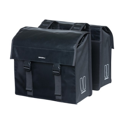 Basil Urban Load Doppel-Fahrradtasche - Schwarz