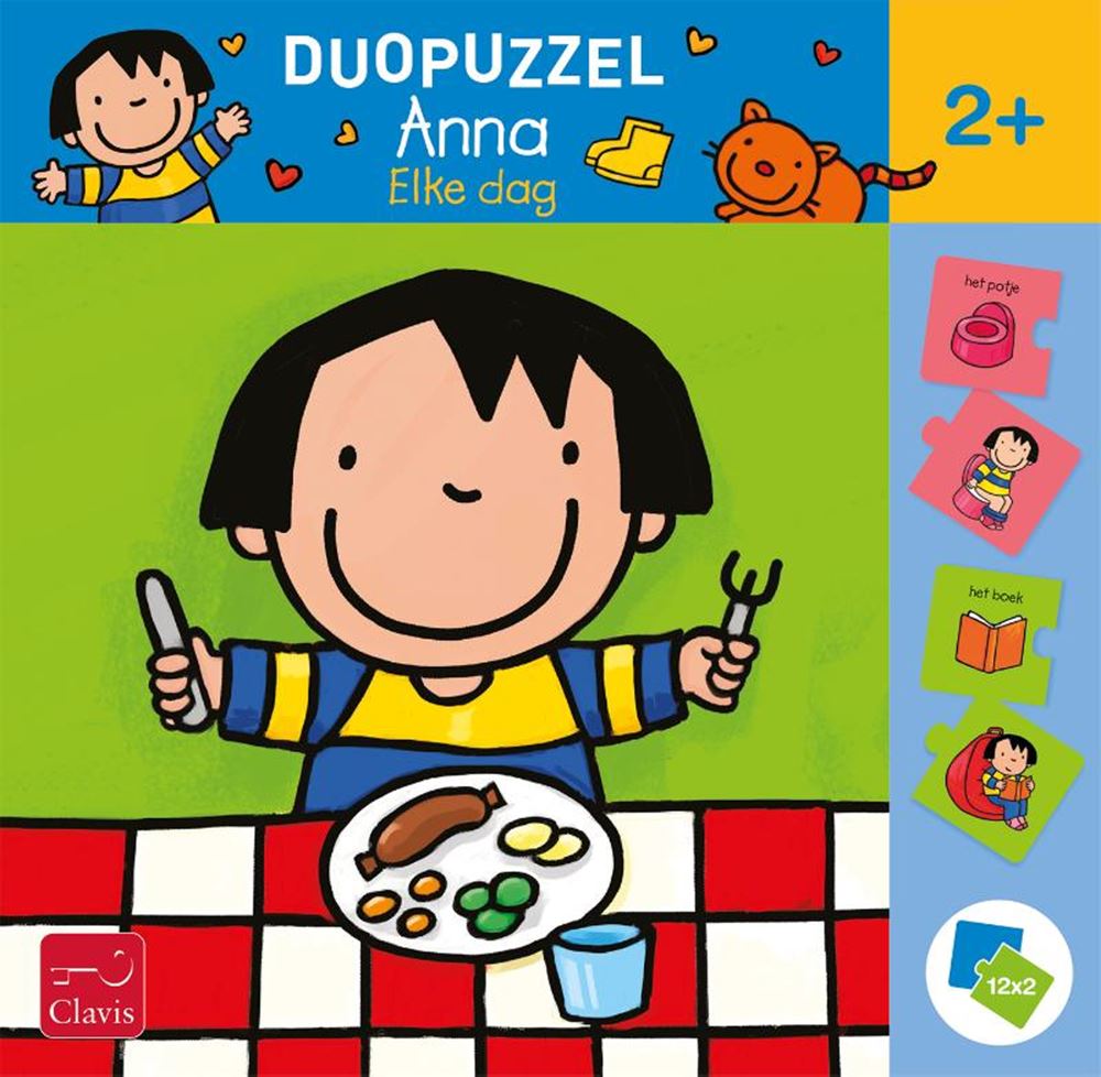 Duo-Puzzle Anna, jeden Tag. 2+