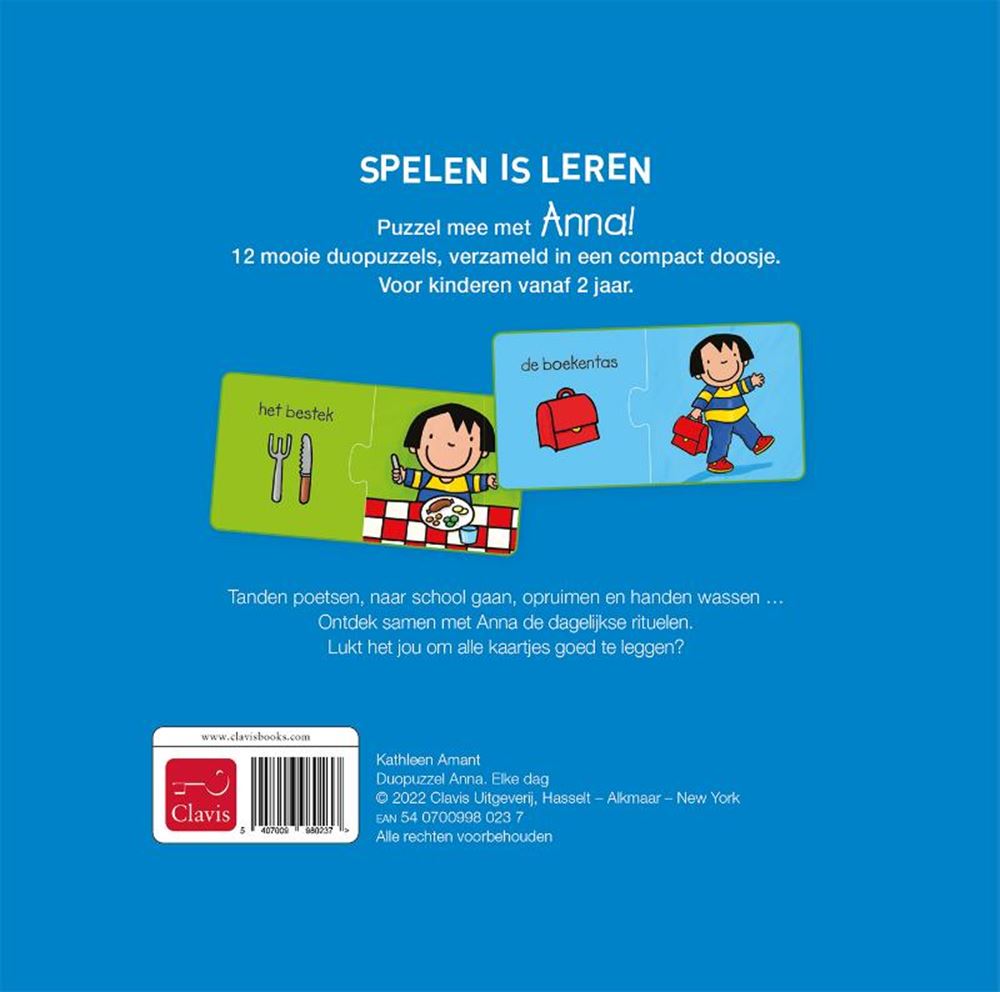 Duo-Puzzle Anna, jeden Tag. 2+