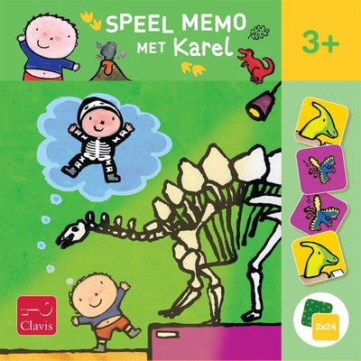 Clavis spielt Memo mit Karel. Hallo Dino! 2+