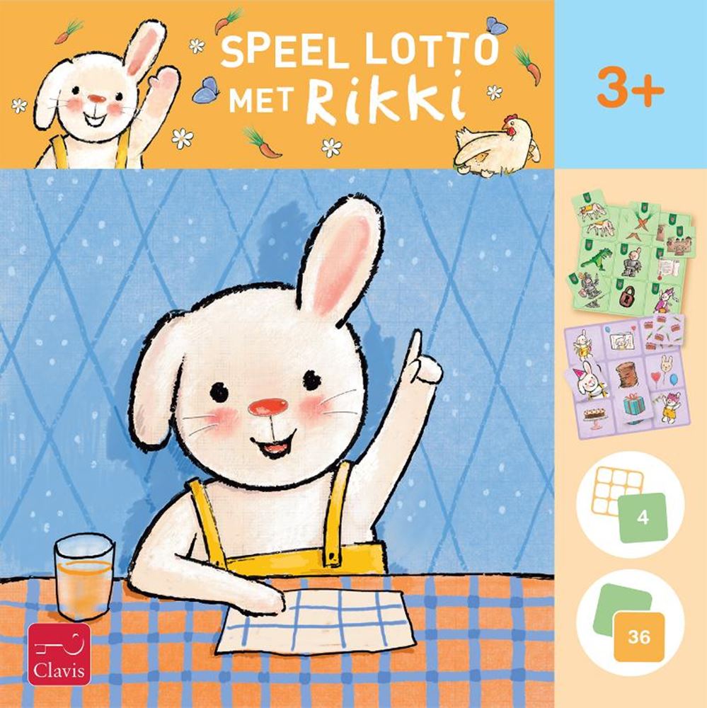 Clavis Publishers spielt Lotto mit Rikki. 3+.