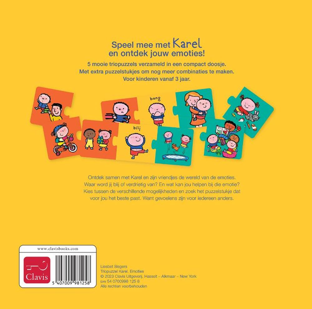 Dreier-Puzzle Karel. Emotionen 3+