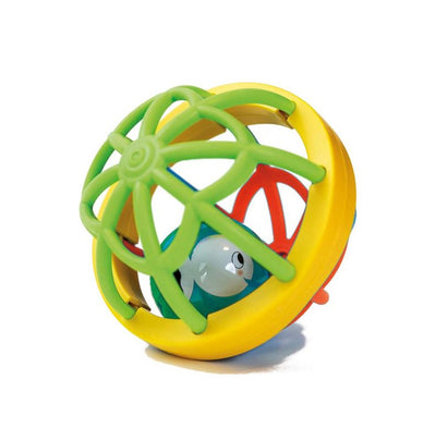 Kleiner sensorischer Ball aus weißem Fisch. 0+