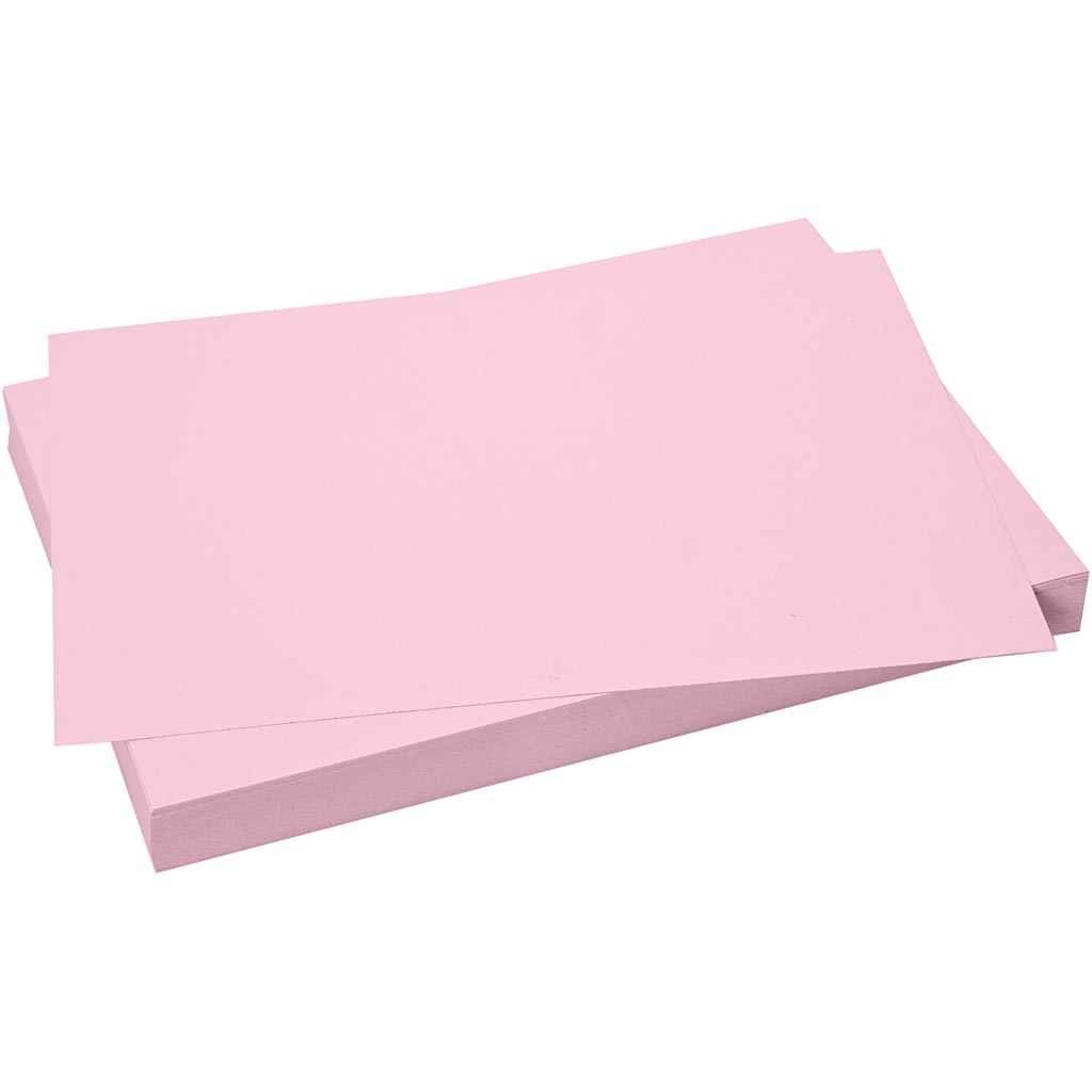 Kreativfirma Karton, Blatt 50x70 cm, 270 g, hellrosa, 10 Blatt 1 Box