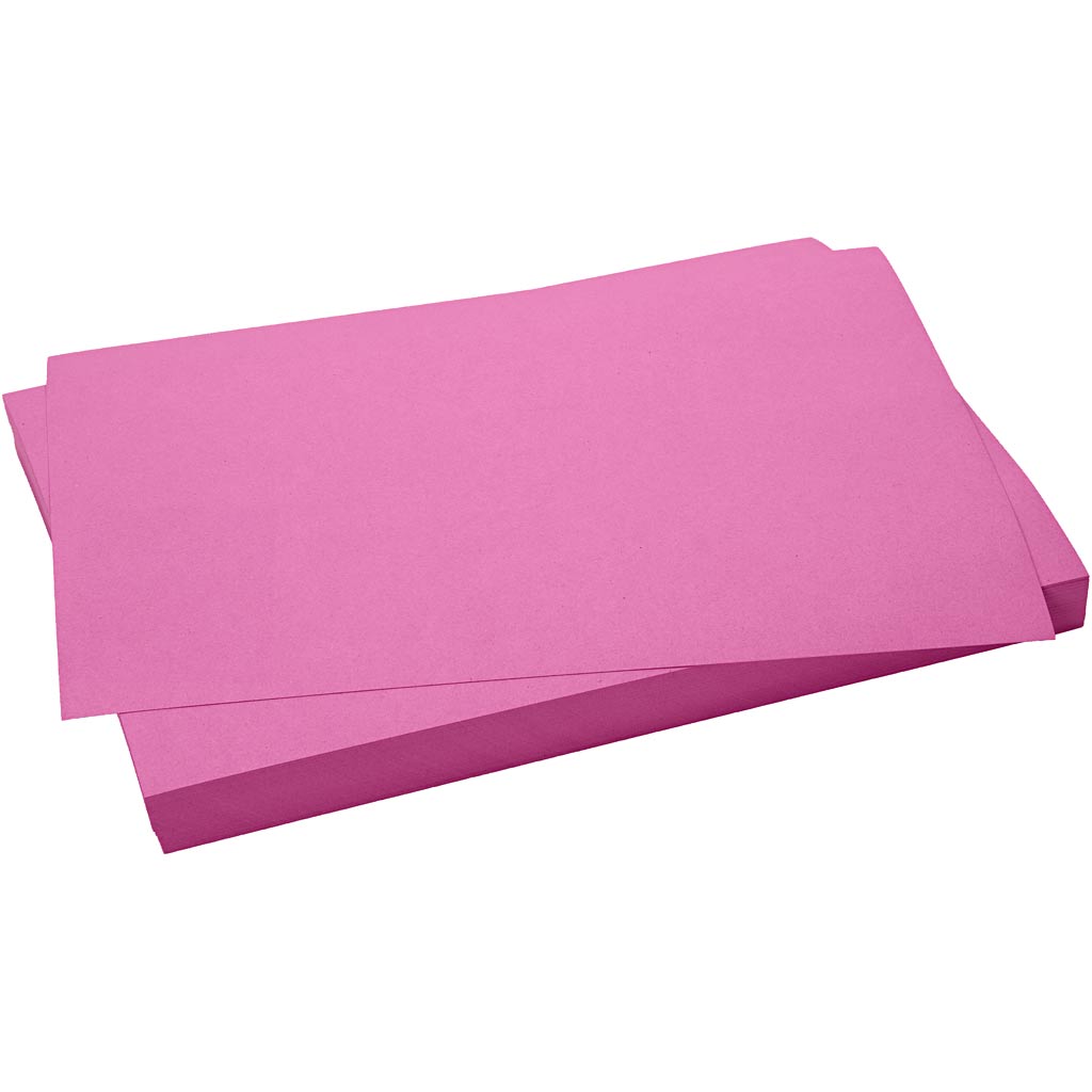 Kreativfirma Karton, Blatt 50x70 cm, 270 g, rosa, 10 Blatt 1 Box