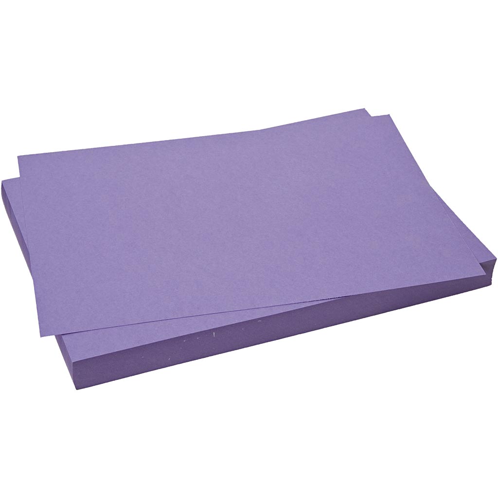 Kreativfirma Karton, Blatt 50x70 cm, 270 g, lila, 10 Blatt 1 Box