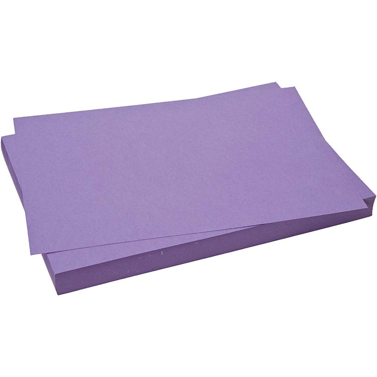 Kreativfirma Karton, Blatt 50x70 cm, 270 g, lila, 10 Blatt 1 Box