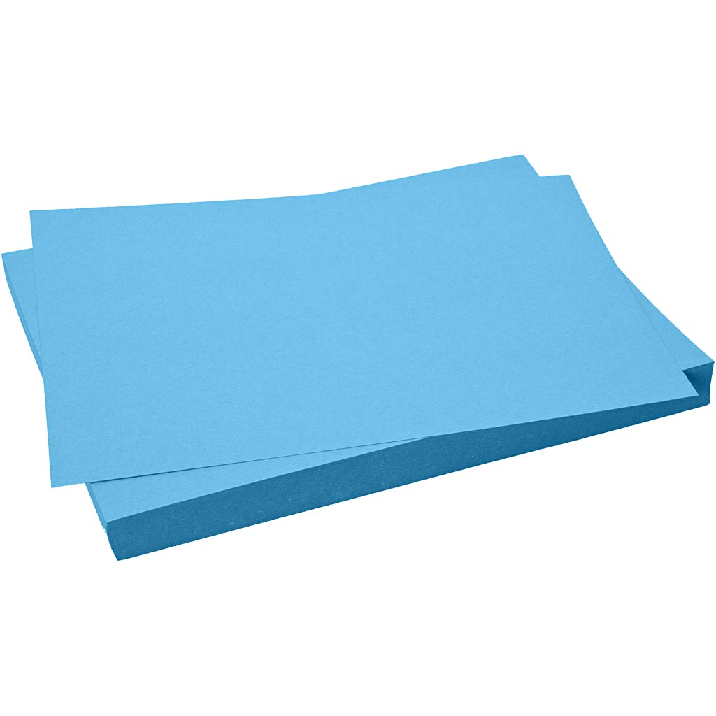 Creativ Company Cardboard, Blatt 50x70 cm, 270 g, blau, 10 Blatt 1 Box