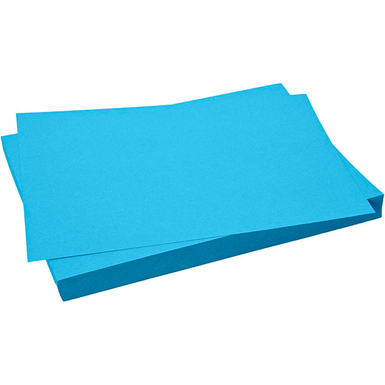 Creativ Company Cardboard, Blatt 50x70 cm, 270 g, blau, 10 Blatt 1 Box