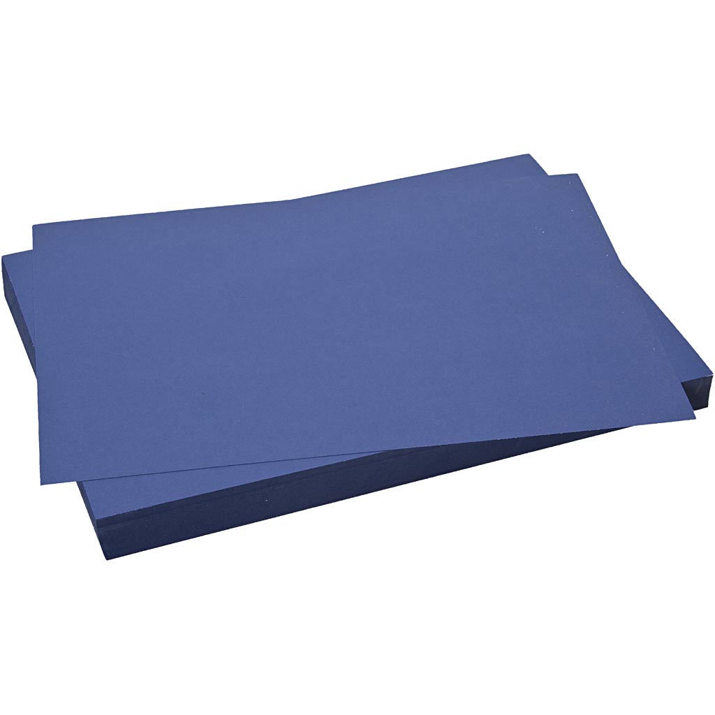 Kreativfirma Karton, Blatt 50x70 cm, 270 g, Dunkelblau, 10 Blatt 1 Box