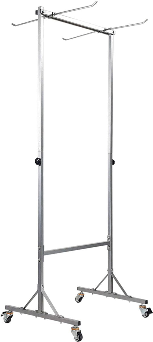 Tunturi – Fitnessmatten-Transportwagen – Aufbewahrungs-Hängeregal – 190 x 80 x 60 cm – Grau