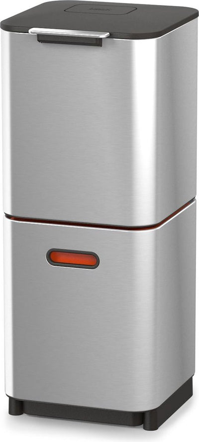 Joseph Joseph intelligenter Abfalleimer Totem 2.0 kompakter Recycler – 40 l – Silber
