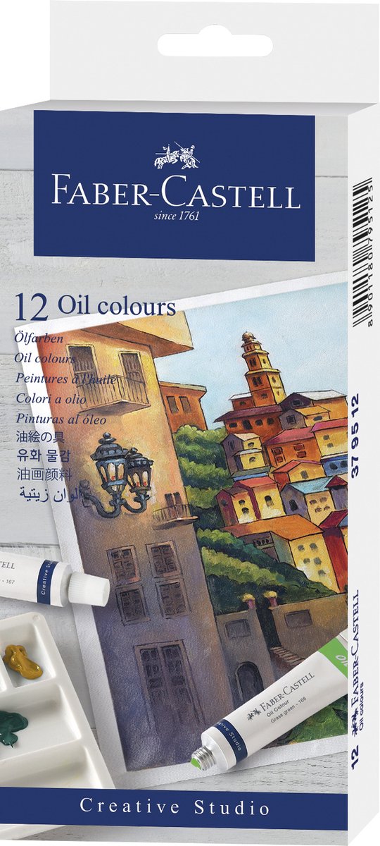 Faber-Castell Ölfarbe – 9 ml – 12 Tuben – fc-379512