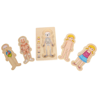 Kleines Fußhölzernkörper -Puzzle Mädchen, 29.