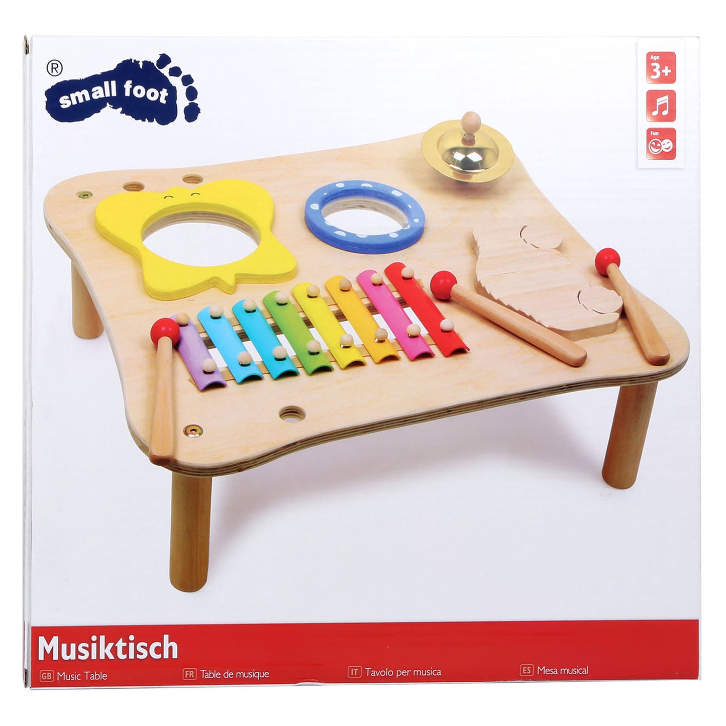 Kleiner Fuß - Holzmusiktisch