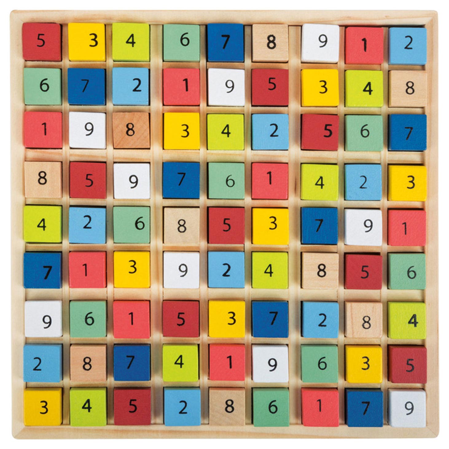Kleiner Fußholzsaudoku -Spielfarbe, 82dlg.