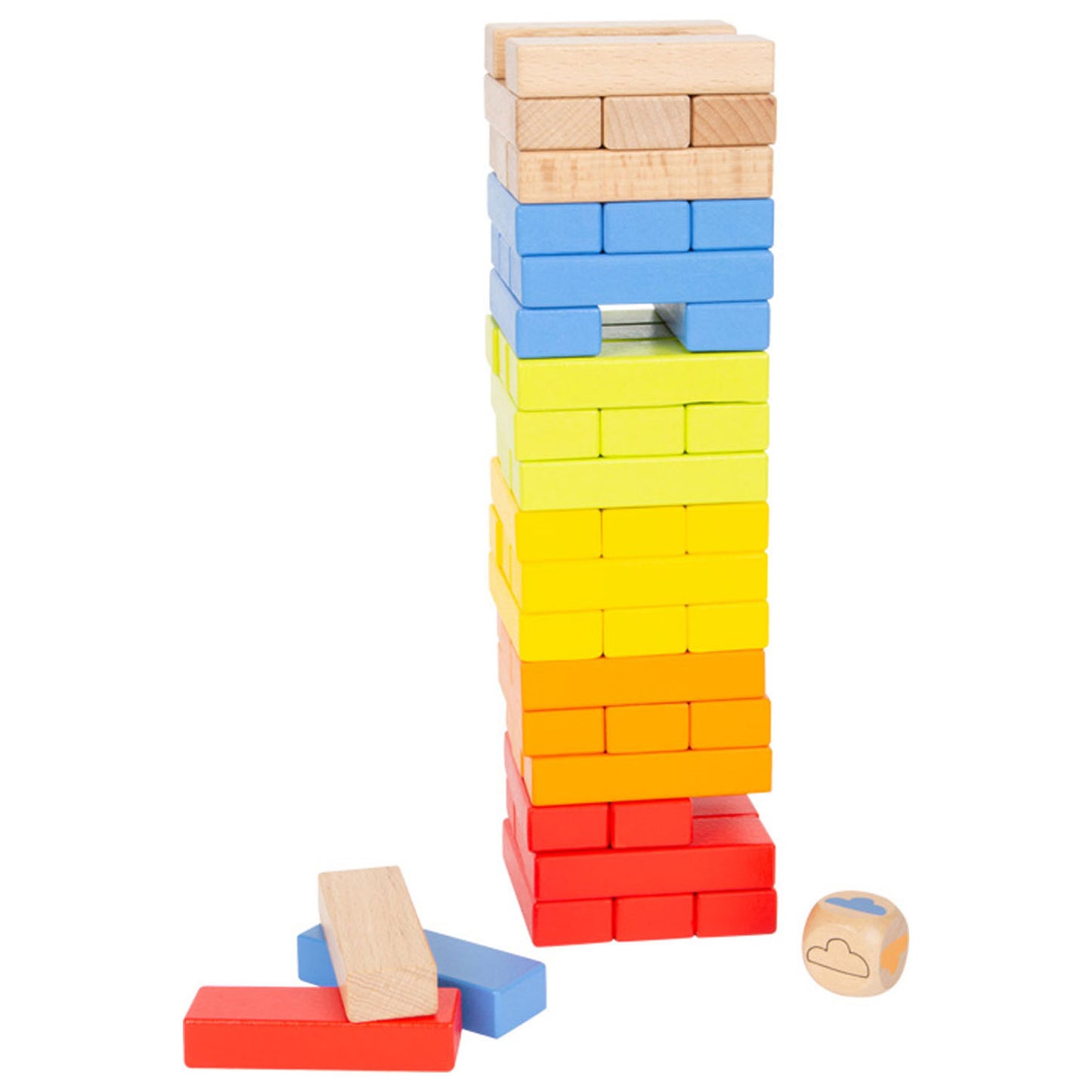 Kleiner Fuß Holz Regenbogen Wobbel Tower Spiel