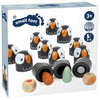 Kleines Fußholz -Memo -Spiel Pinguin, 26dlg.