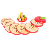 Kleiner Fuß Holz Stapelspiel Apfel - afbeelding 3