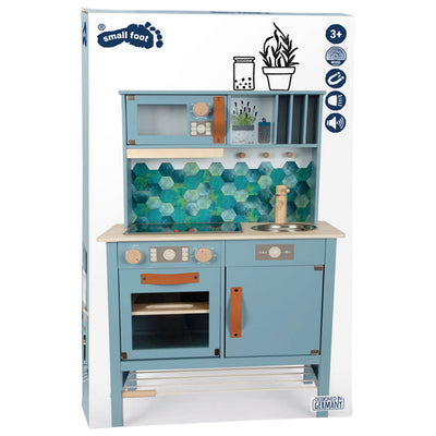 Kleine Fußhölzer Kinderküche Blau, 7dlg.