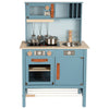 Kleine Fußhölzer Kinderküche Blau, 7dlg.