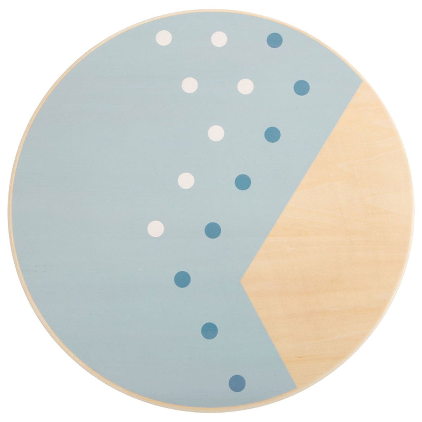 Kleiner Fußholzballe Blau