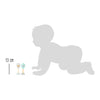 Kleiner Fuß Holz Baby Rassel Maracas Dier, 2 Set von 2