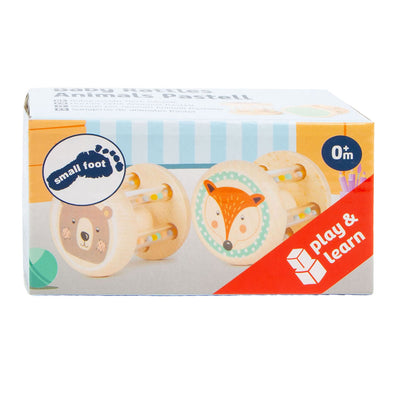 Kleines Fußhölzer Rassel Tier, 2 Set von 2