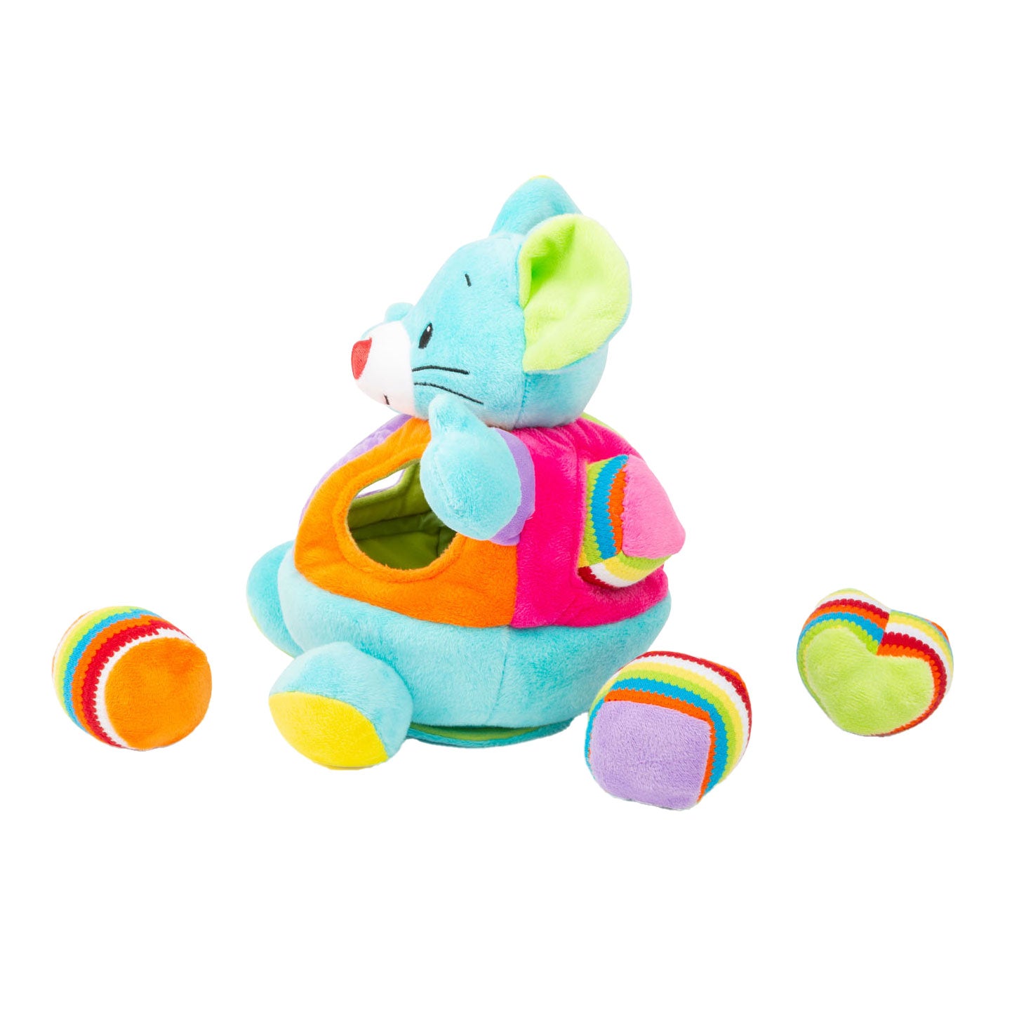 Kleine Fußform Eintopf Mausplüsch, 5dlg.