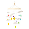 Kleiner Fuß Holz Baby Mobile Regenbogen