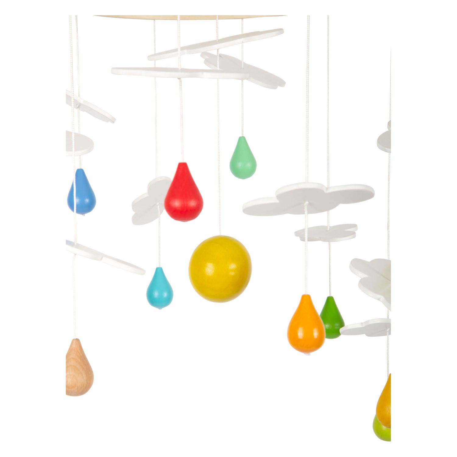 Kleiner Fuß Holz Baby Mobile Regenbogen
