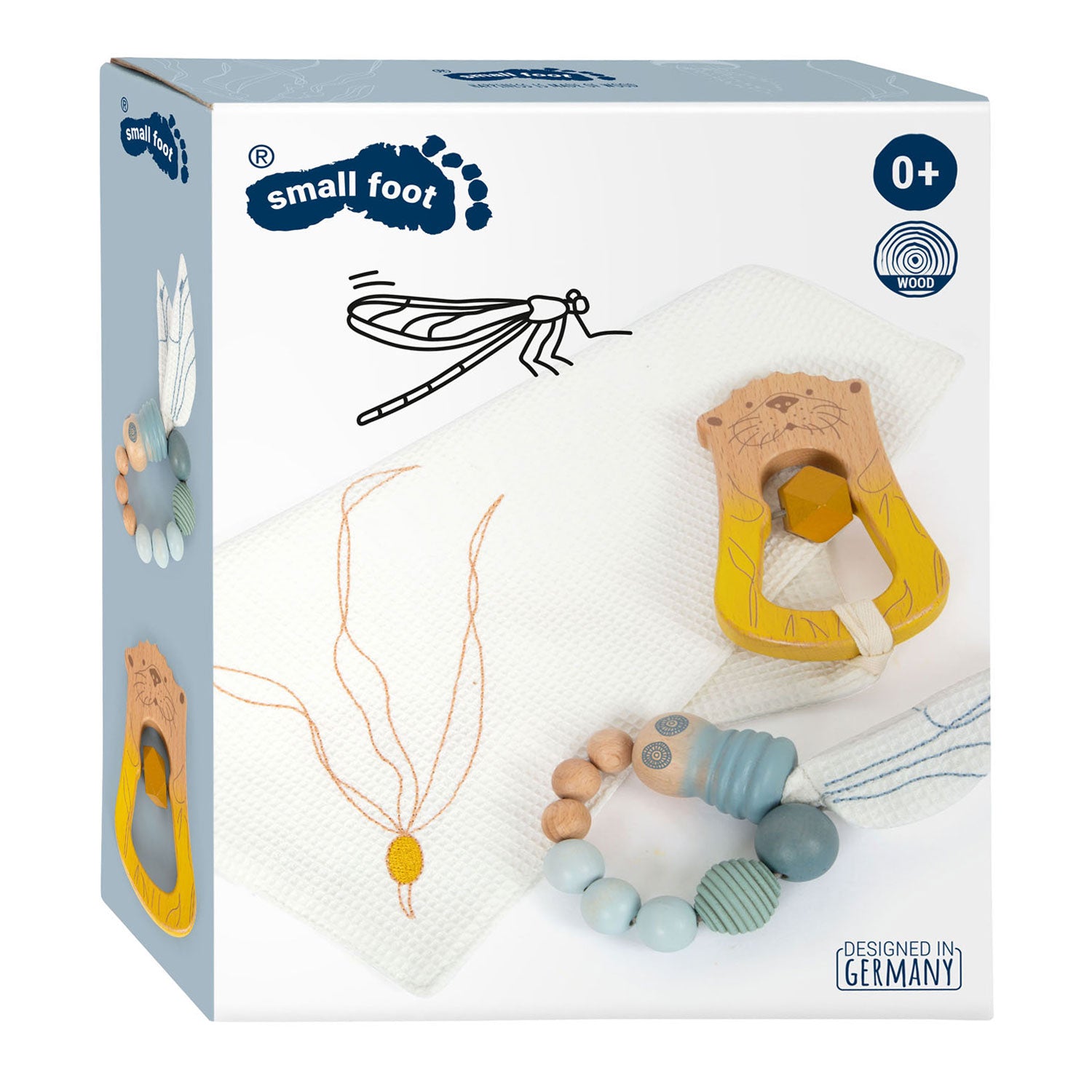 Kleine Fußkuschel -Stoffküste mit Rasseln und Greifen, 3dlg.